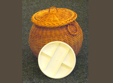 Korb für Strickutensilien